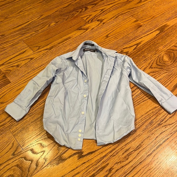Michael Kors Boy’s Blue Button Down Size 7 - Picture 1 of 5